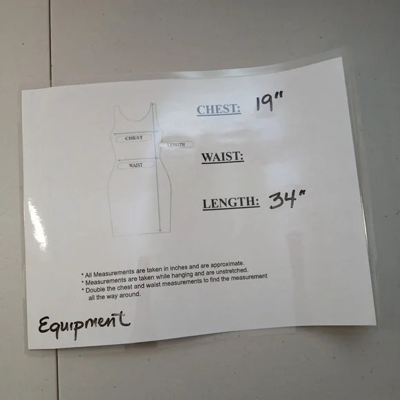 Equipment Femme Womens Blue Red 100% Silk Striped Shirtdress Dress Petite Small - Picture 10 of 10